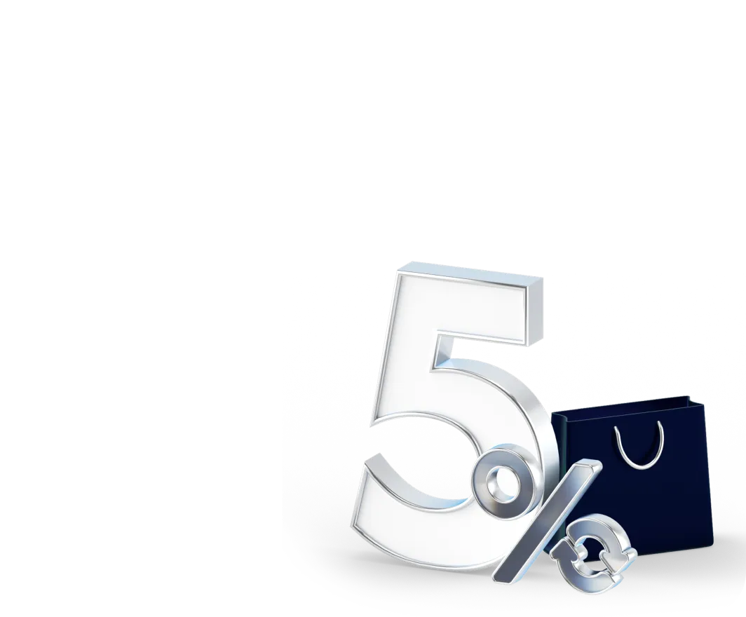 Барлық саудаға 5% кешбэк